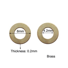 AOHOCA Folding Knife Pivot pin Flat washers,Pocket Knives Stud Pin Washer Bearing Shim (Brass)