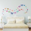 DECOWALL DW-1201 38 Colourful Butterflies Kids Wall Stickers Decals Peel