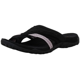 Merrell Women's Terran Post II Black/Lilac Sandal 8 M US