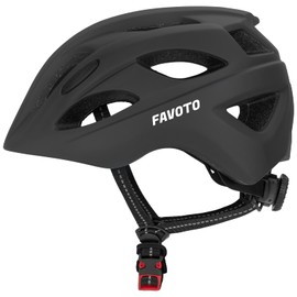 Favoto Toddler Helmet Kids Bike Helmet Baby Helmet Multi-Sport Adjustable Cycle Helmet for Kids Boys Girls Helmet Lightweight Black Size S (18.9"-21.3")