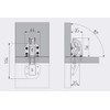 2x 90 Degree Easy Mount Concealed Kitchen Cabinet / Cupboard