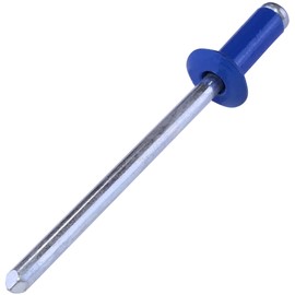 AERZETIX - C57102 - Set of 50 Blind Rivets Diameter 4 x 10 mm Colour Blue RAL 5010 - Made of Steel/Aluminium - Pop Rivet with Pin Break