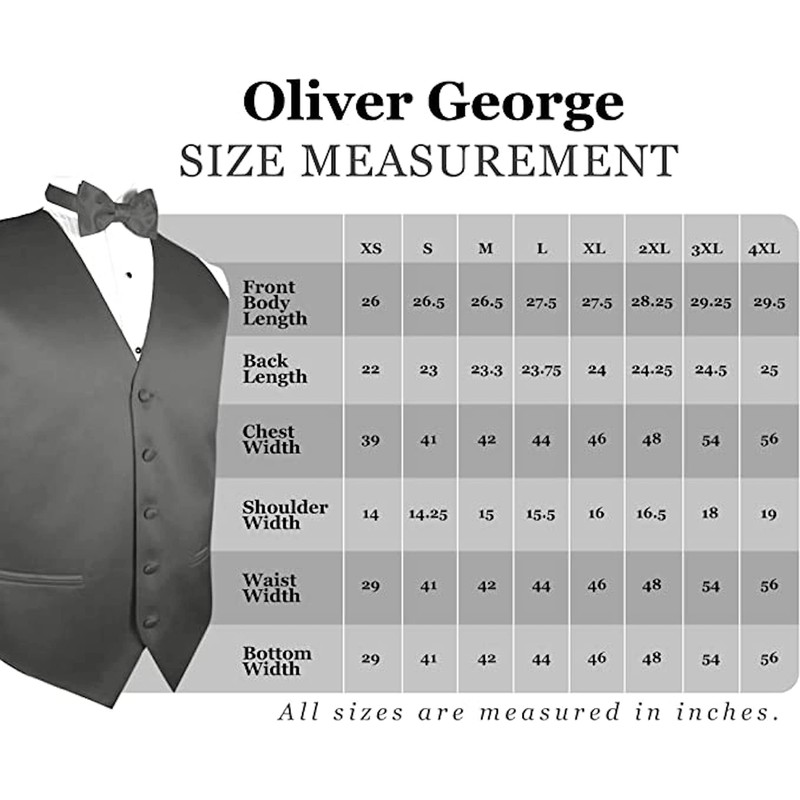 Men's 2pc Solid Tuxedo Vest Bowtie Set-50-A-Black-L