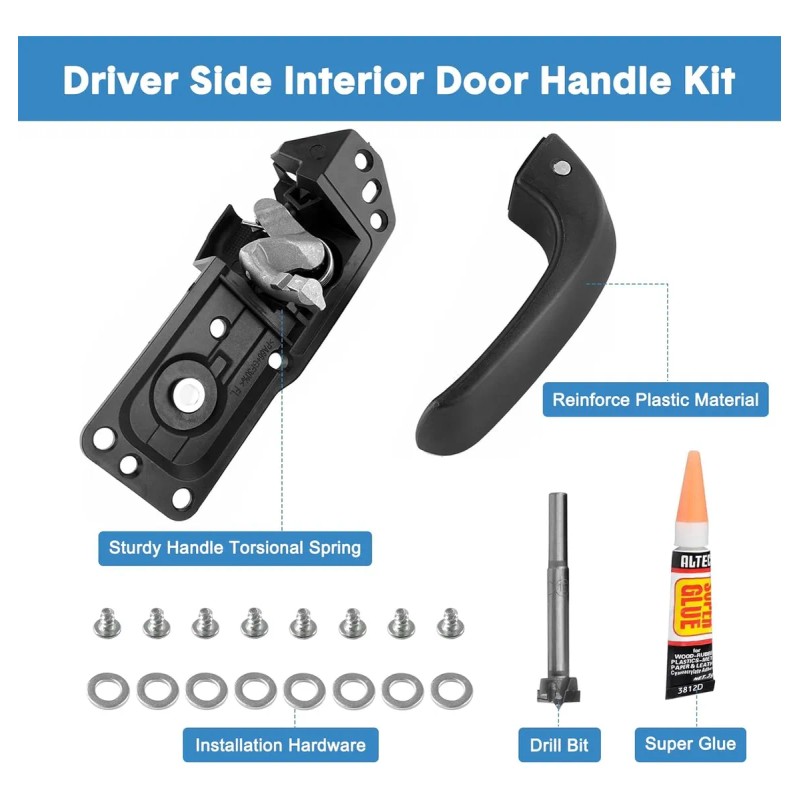 Kit De Manijas Puerta Interior Chevy Silverado 2007-2014 Trasera