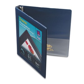 Avery 68051 Framed View Binder, 1/2-Inch Cap Slant Rings, Letter Size, Navy, 1/EA