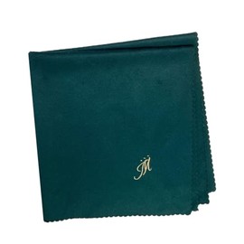 Cleaning Cloth for Musical Instruments (Care Cloth) Atelier Tomahazu Square XL Size (Moss Green)