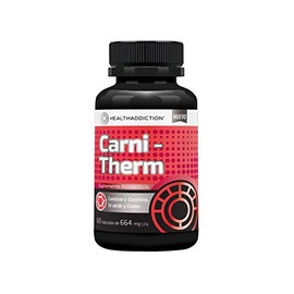 HEALTHADDICTION - Carnitherm  Suplemento Alimenticio Termognico con L-Carnitina, T Verde y Cromo  Optimizar el Rendimiento Deportivo y Apoyo...       