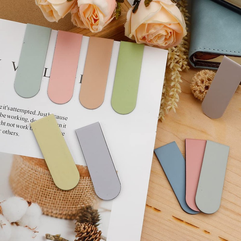 Magnetic Bookmarks, 15PCS Magnetic Cute Bookmark for Teacher, Women, Men
