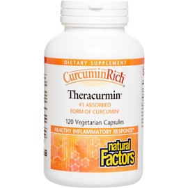 Natural Factors Natural Factors, CurcuminRich Theracurmin, 30 mg, Formulated for Superior Absorption, 120 Count (Pack of 1)