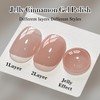 Double Rhythm Translucent Gel Polish Sheer Neutral Natural Light Milky