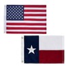 Bradford Small American Flag and Texas Flag