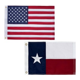 Bradford Small American Flag and Texas Flag