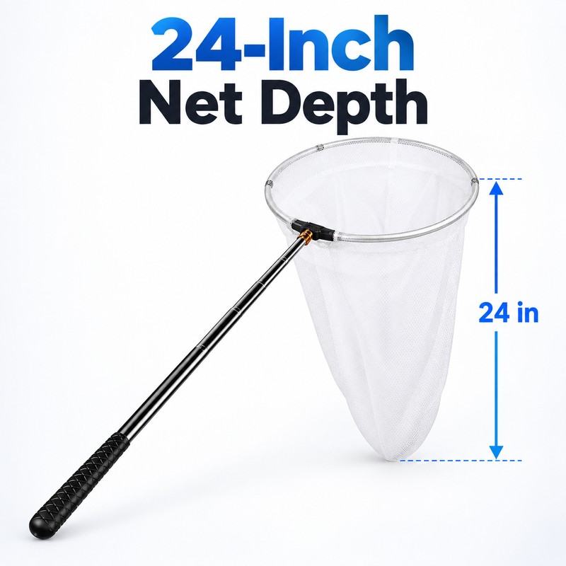 Retractable Hand Net for Insects & Small Fish – Folding