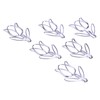 50Pcs Tulip Paper Clips Cute Purple Tulip Design Durable Metal