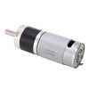 Black Silver Mini Gear Motor Low Noise High Torsion Robust