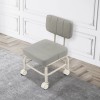 Low Rolling Stool, Roller Seat with Universal Swivel Caster Wheels