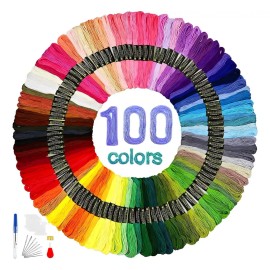 Baixi Hilo Para Bordar Con 100 Colores Y Herramientas De Bordado