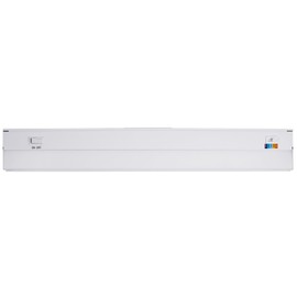 Maxxima 24 in. Hardwired LED Under Cabinet Light - 950 Lumens, 5 CCT, Color Temperature Slide Control, 2700K/3000K/3500K/4000K/5000K, Kitchen and Indoor Lighting Fixture, White, On/Off Switch, ETL