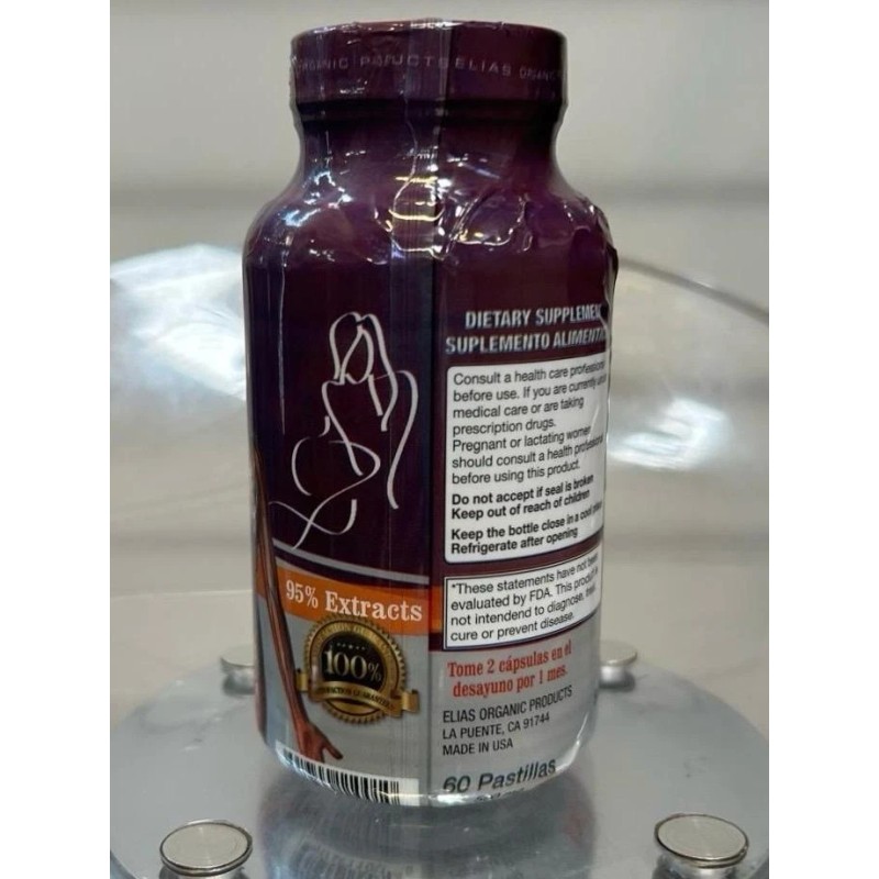 Elias Organic Products Moringa para Mujer 500mg 60 Capsules