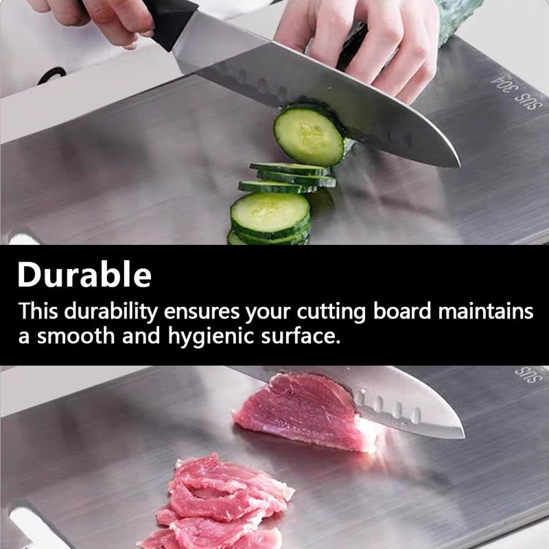Titanium Chopping Board, Titanium Cutting Board, Multifunction Double-Sided Food Grade