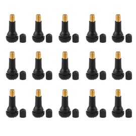 CM Cosmos Black TR413 Rubber Snap-in Valve Stems Tire Valve Stems Tyre Valve Stems, 15 Pack