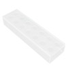 Clear Acrylic Vase Rectangular Elegant Centerpiece Flower Vase for Home