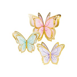 Trendware Golden Butterfly Centerpiece, 9 Pieces
