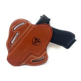 Cardini Leather Premium OWB Leather Holster | Holster for Glock 17 Holster, Glock 22 Holster, Glock 48 Holster, 21, 20, 31, Sig P220 Holster, P226, P227, Springfield XD-M, XD-S, HK VP9 Holster, 4.5”
