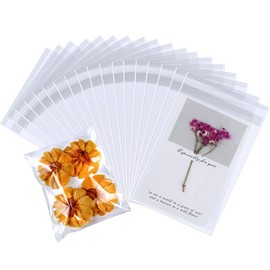 PigPotParty 5"x7" Cellophane Cookie Bags Self Sealing, 200 Pcs Clear Plastic Treat Individual Cookie Bags with seal, Perfect for Goodies, Party Favors, Snacks, Gift Wrapping