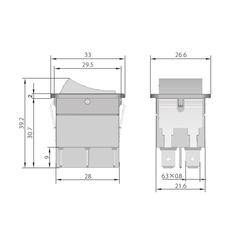 HY12-9-5 KEDU On Off On Power Switch with Waterproof Cover