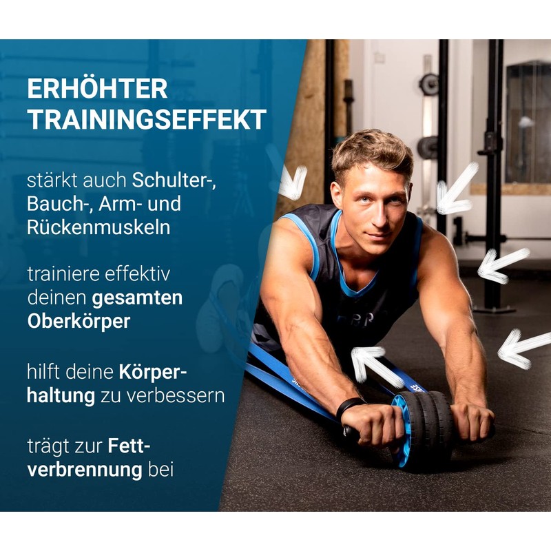 Pump Bros Premium Abdominal Roller with Knee Mat, Abdominal Trainer