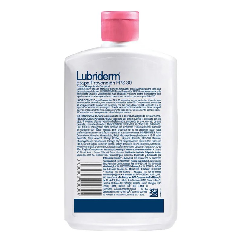 Crema Corporal Lubriderm® Prevención 400 ml