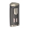 Xikar HP3 Triple Jet Flame Butane Torch Lighter, Silver |
