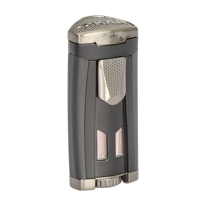 Xikar HP3 Triple Jet Flame Butane Torch Lighter, Silver |