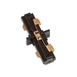 Tecnolite - Conector Recto para Riel de Spot, Color Negro, 3 hilos