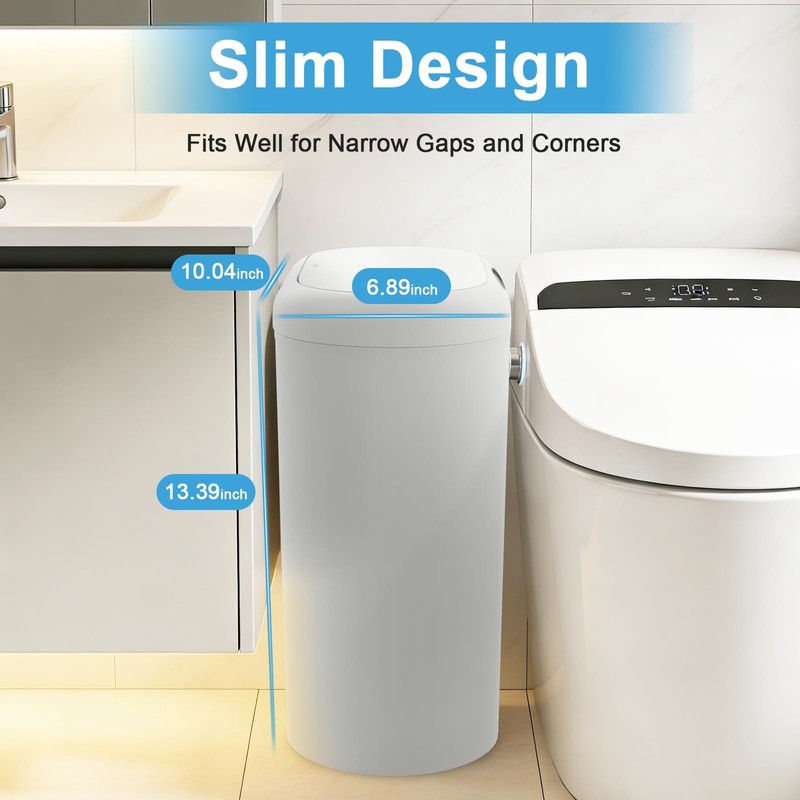 Naisu 4 Gallon Automatic Sensor Trash Can with Lid, 2