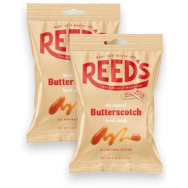 Reed’s Butterscotch Candy, 6.25oz Bag (Pack of 2) Individually Wrapped Butterscotch Hard Candy, The Hampton Candy Company