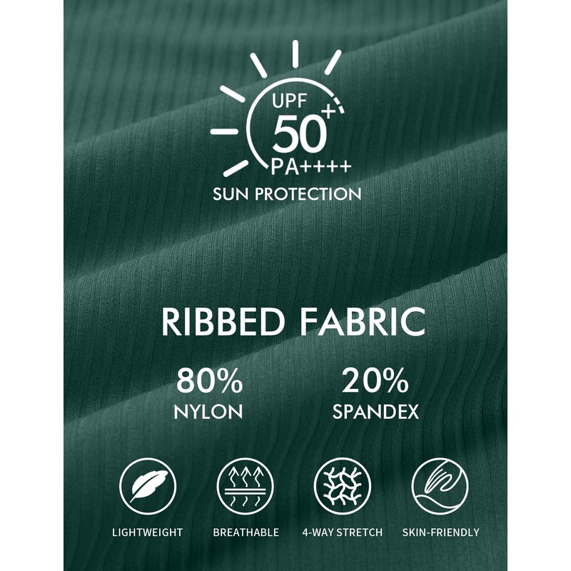 Charmo Womens High Waisted Bikini Sets Sporty Two Piece Swimsuit