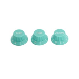 Guyker One Volume Two Tone 1V2T Switch Knobs, 3PCS Top Hat Bell Speed Potentiometer Control Knobs Arabic Numerals Scale with 6mm Dia. Shaft Pots for Electric Guitar Bass Replacement Part, C2001-17