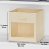 SpaceAid Storage Cubes with Clear Windows, Set of 6 Fabric