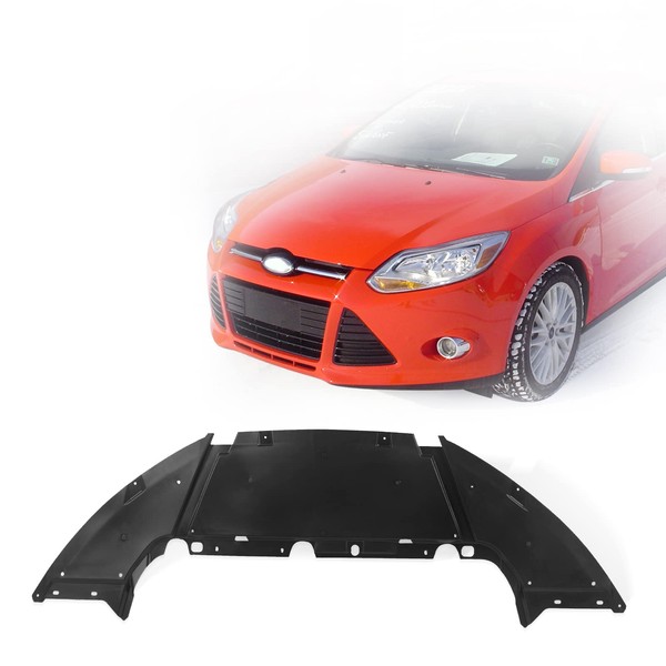 Perfit Liner Front Lower Engine Splash Shield Under Cover Compatible with 2012-2018 Ford Focus Air Deflector FO1228119