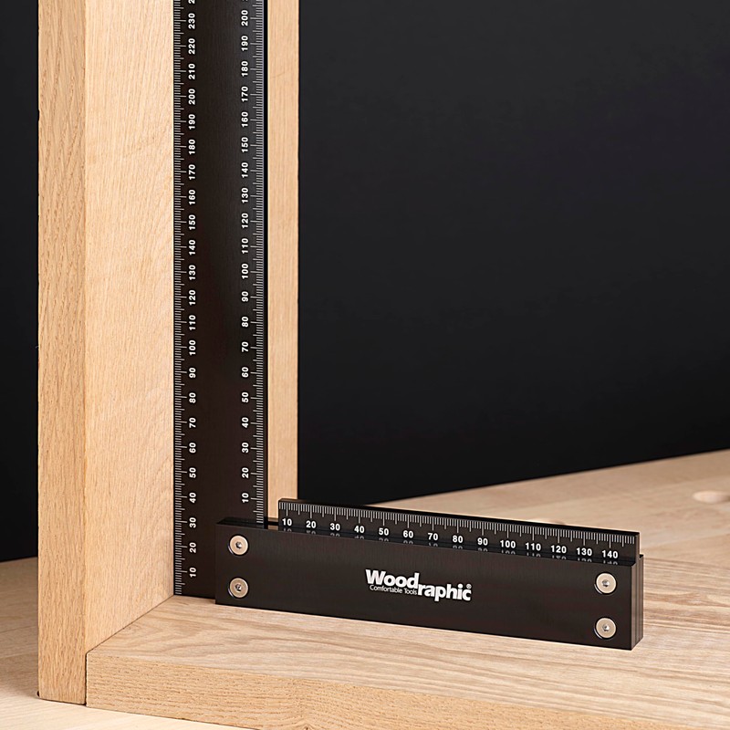 Woodraphic 300mm Precision Machinist Square – Long CNC Metric Layout