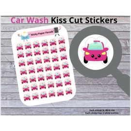 Homemade Car Wash Planner Stickers #39 / Planner Stickers  / Journal Stickers