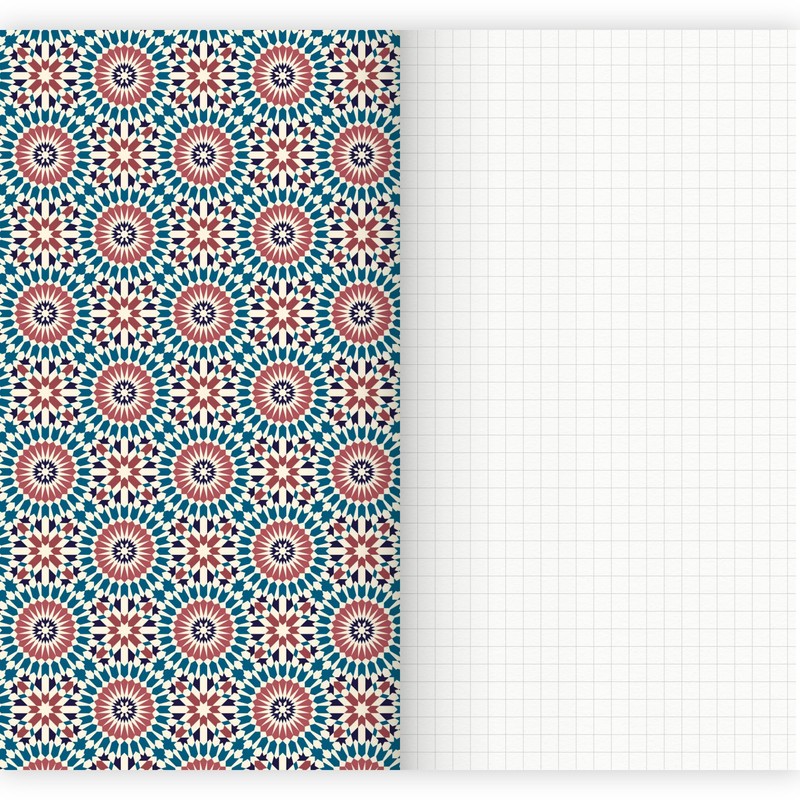 etmamu 721 Set of 4 Notebooks Morocco Pattern No. 2
