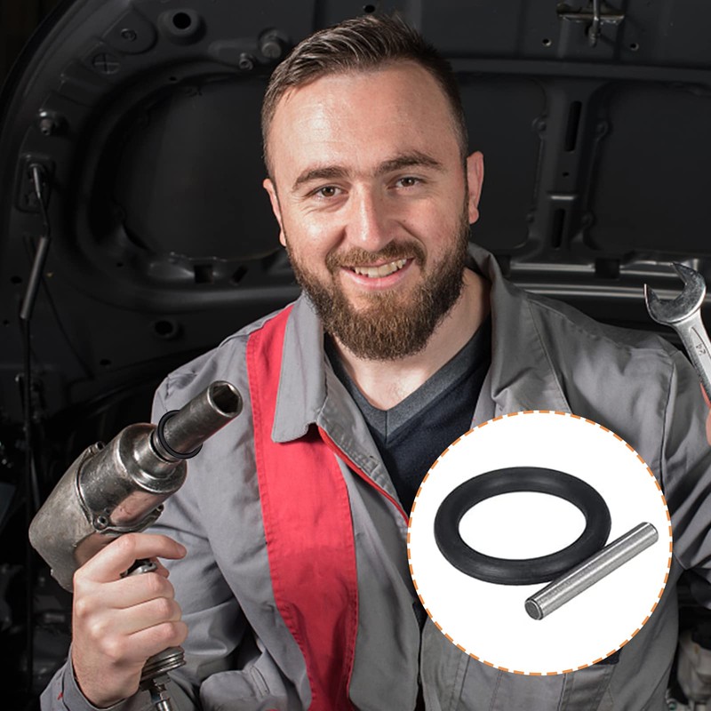 40 Pieces O-Ring and Pin Set 4 mm Spring Ring