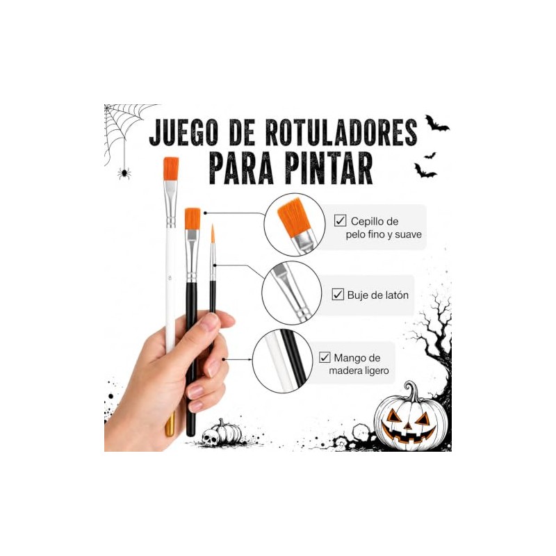 2PCS Pintura Cara, Pintura Corporal de Cara, Pintacaritas Base Agua