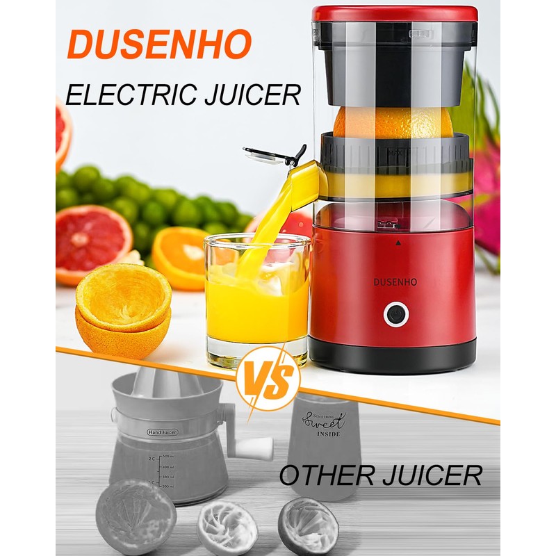 Electric Citrus Juicer Rechargeable - Electric Juicer Machines with USB