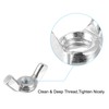 sourcing map 10 Set Wing Nut and Flat Washers Spring