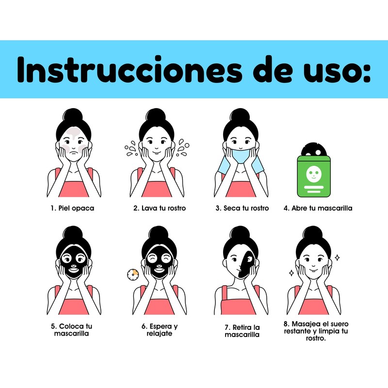 Kit de 12 Mascarillas faciales coreanas surtidas - Frutales -