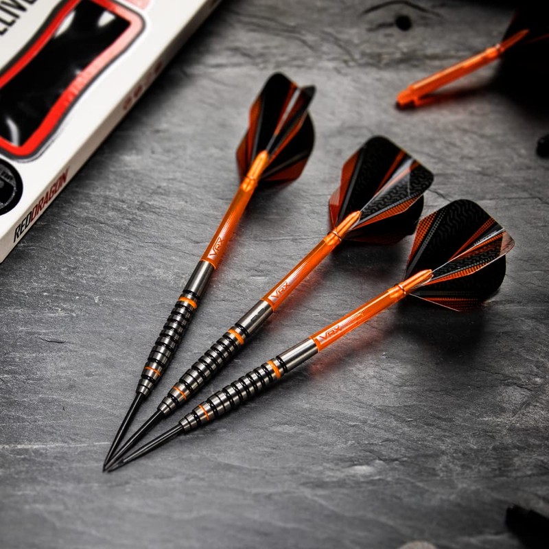 Red Dragon Amberjack 14: 23g Tungsten Darts Set with Flights